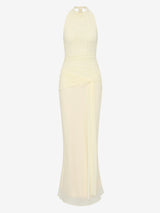 JASMIN HALTER DRESS - LEMON SORBET