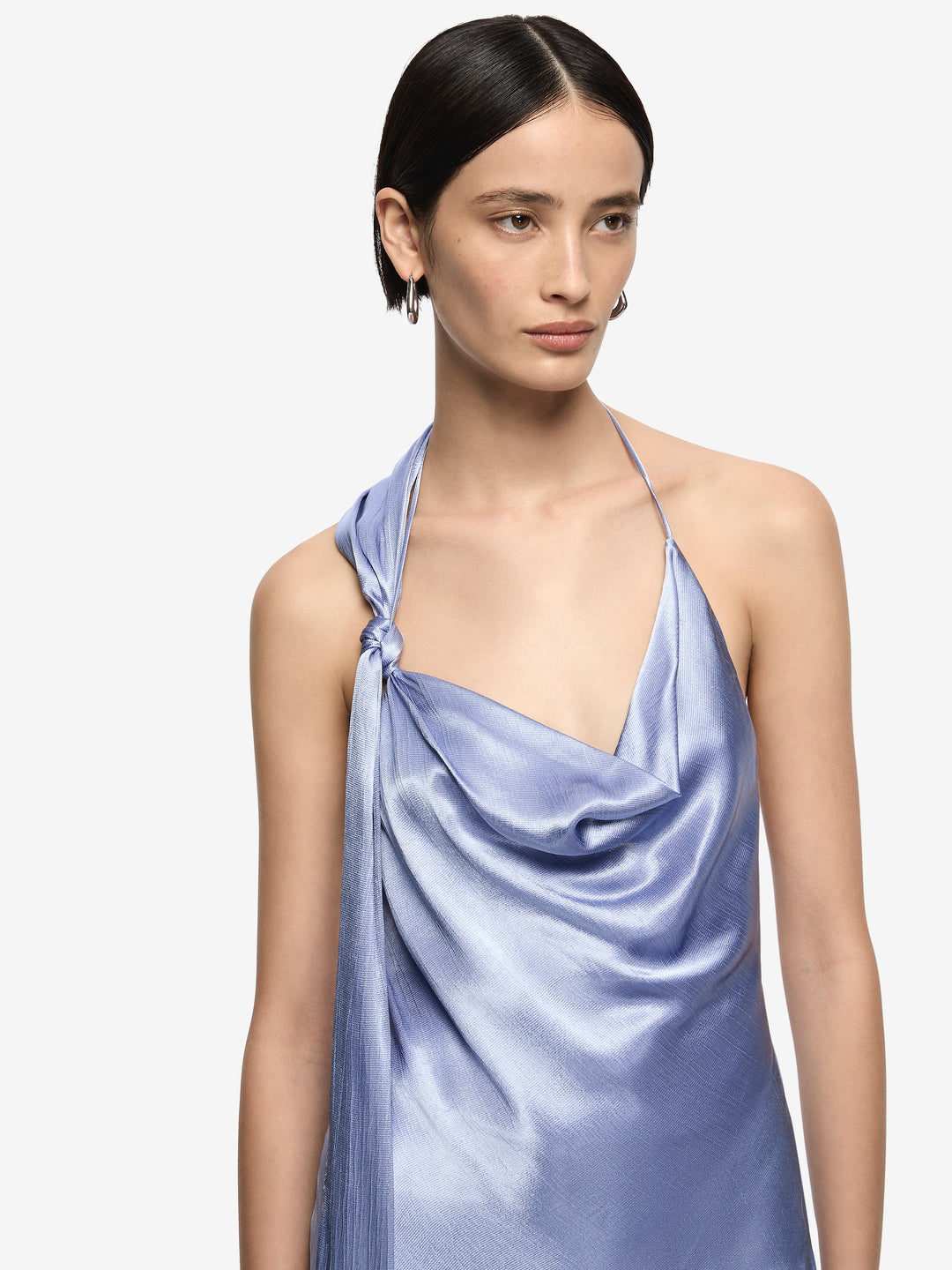 ANGELYNE DRAPE MAXI DRESS - PERIWINKLE BLUE