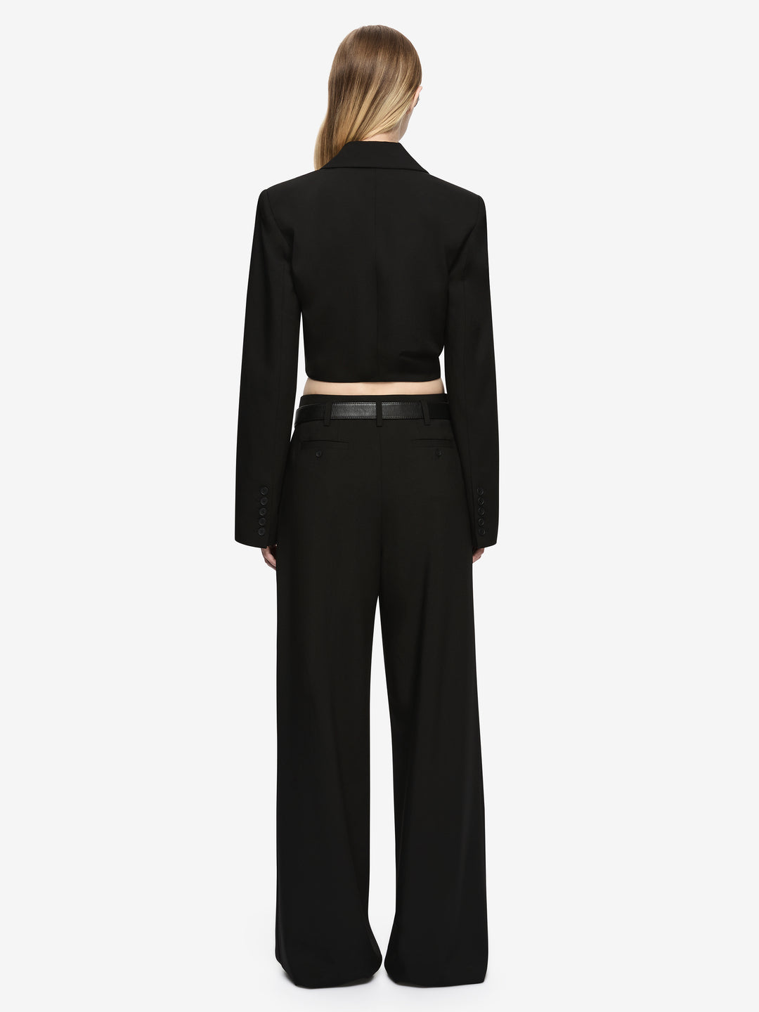 ELENORA CROPPED JACKET - BLACK