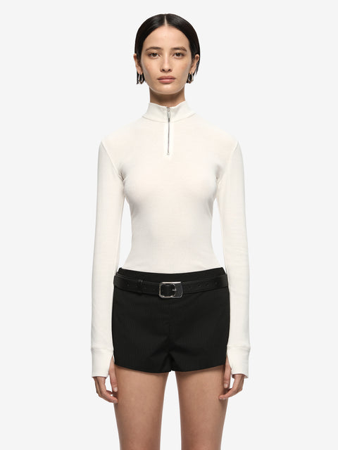 MONETA LONG SLEEVE TOP - IVORY