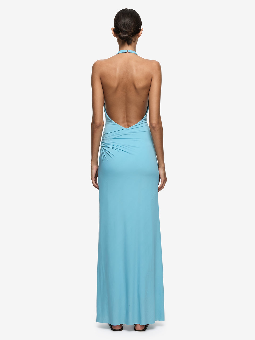 REMI HALTER DRESS - MARINE BLUE