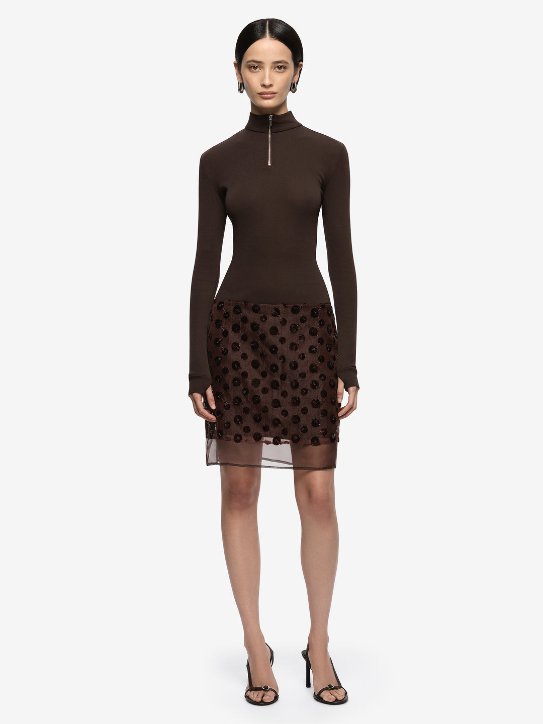 RHI MIDI SKIRT - PLUM