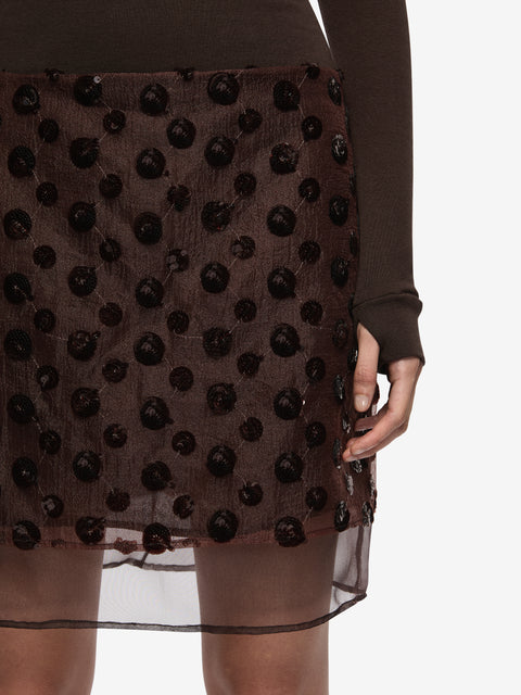 RHI MIDI SKIRT - PLUM