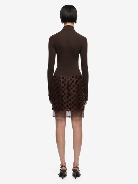 RHI MIDI SKIRT - PLUM
