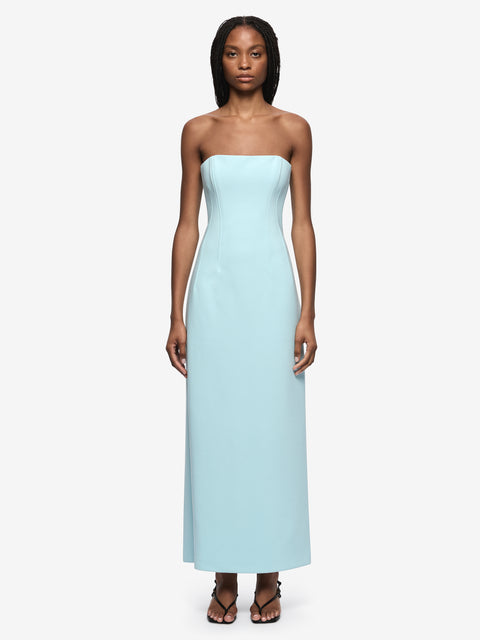 ROMEE STRAPLESS MAXI DRESS - GLACIER BLUE
