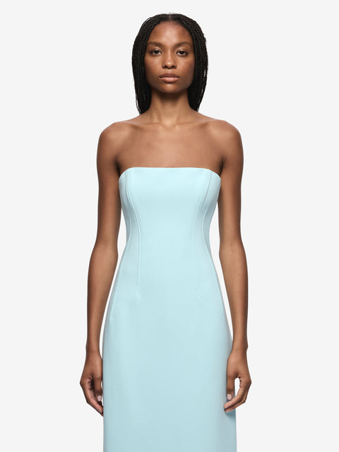 ROMEE STRAPLESS MAXI DRESS - GLACIER BLUE