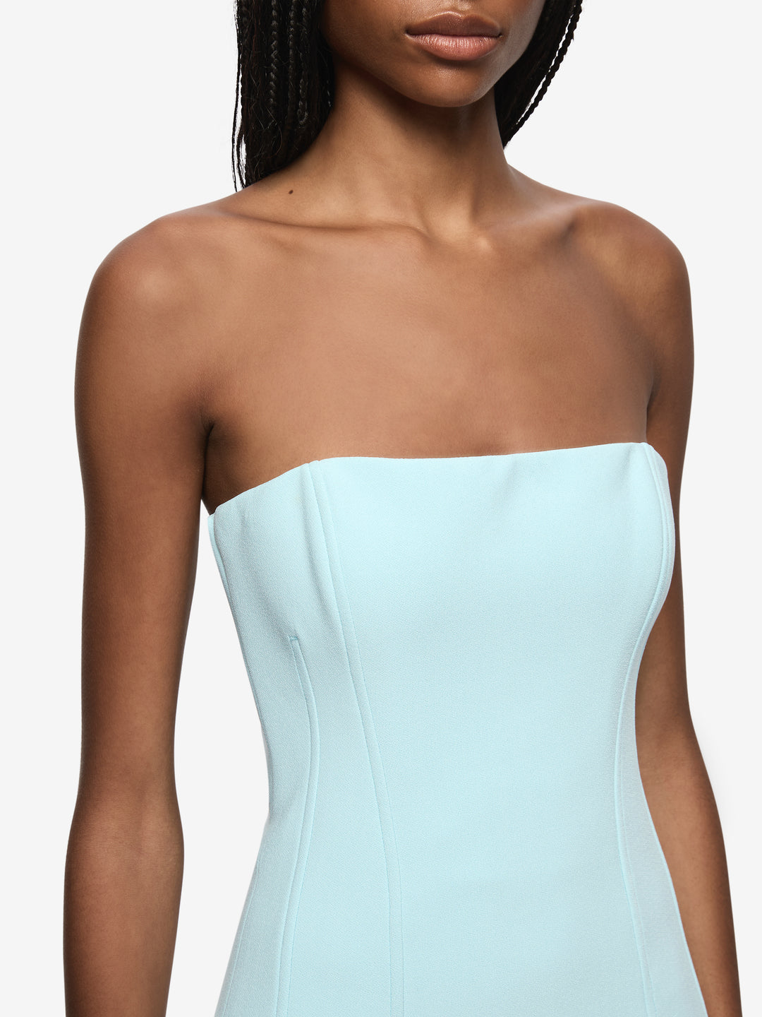 ROMEE STRAPLESS MAXI DRESS - GLACIER BLUE