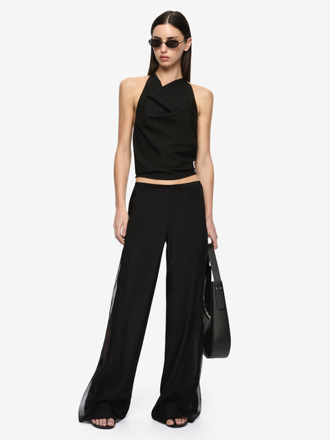 XADA CONTRAST PANT - BLACK