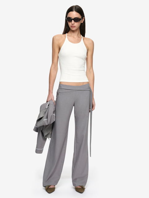 ZYLAN BELT PANT - GRANITE