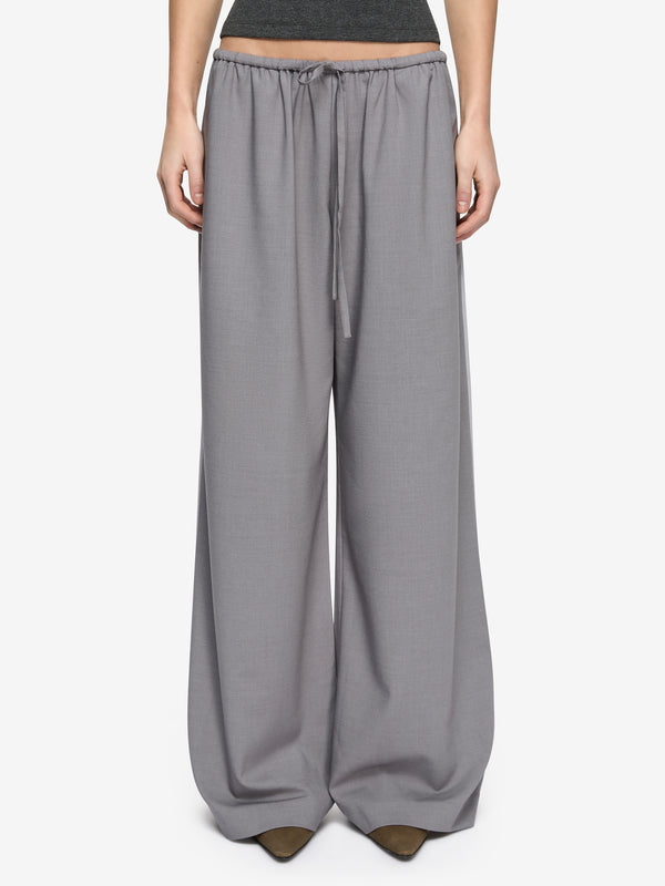 ZYLAN DRAWSTRING PANT - GRANITE/PALE GREY