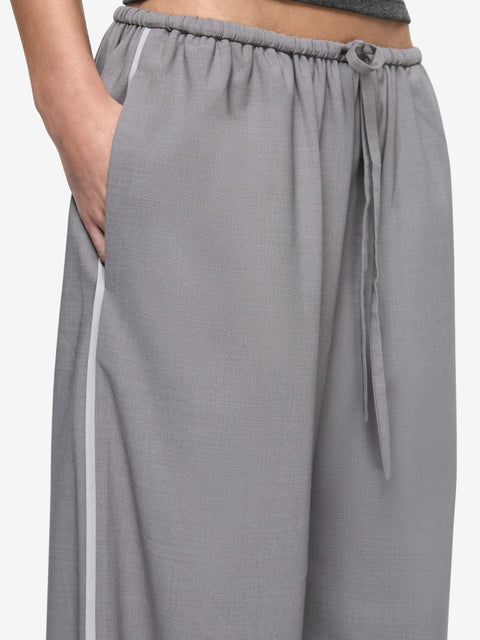ZYLAN DRAWSTRING PANT - GRANITE/PALE GREY