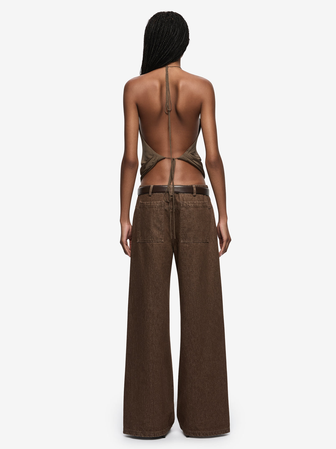 SAMANTHA HALTER TOP - TWIG