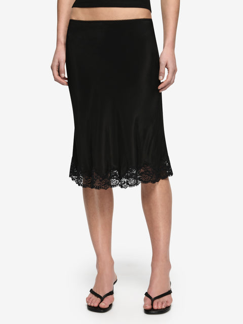 MAISON MIDI SKIRT - BLACK/BLACK