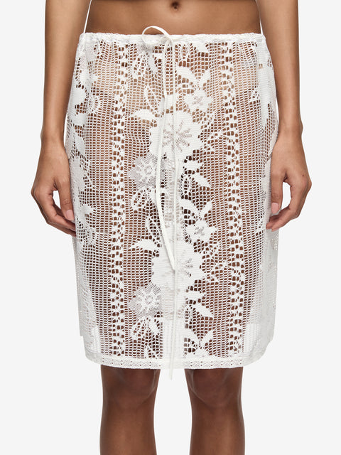 SIENNA MIDI SKIRT - WHITE