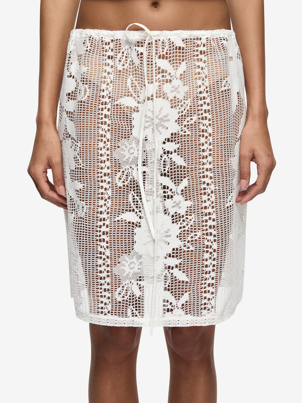 SIENNA MIDI SKIRT - WHITE