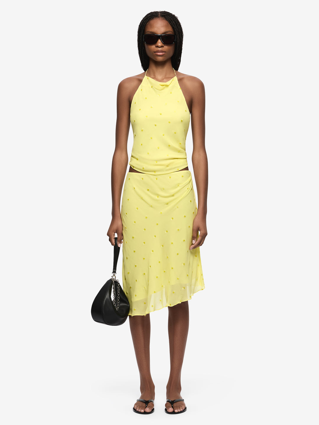 SOLACE ASYM SKIRT - CITRUS