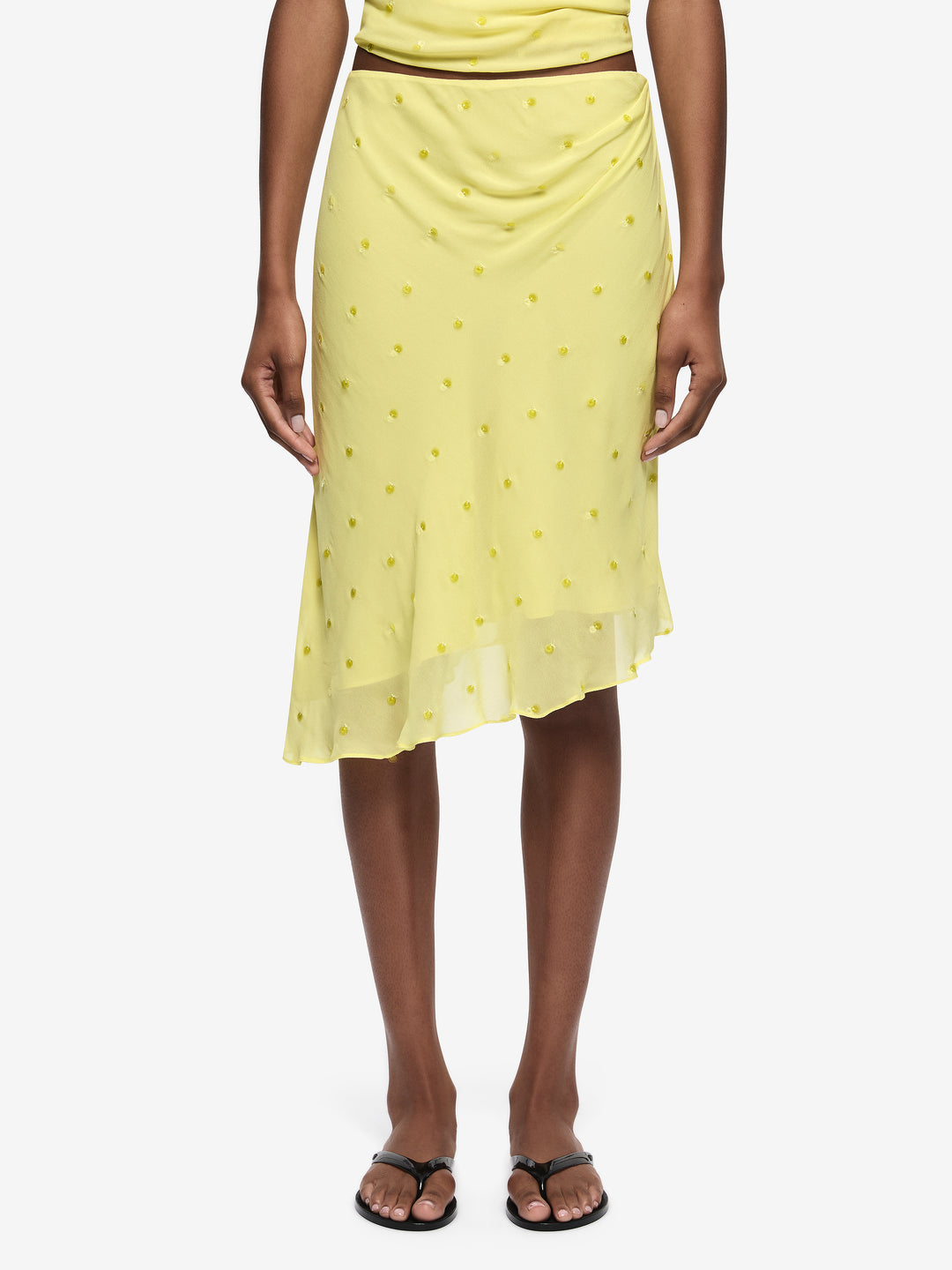SOLACE ASYM SKIRT - CITRUS