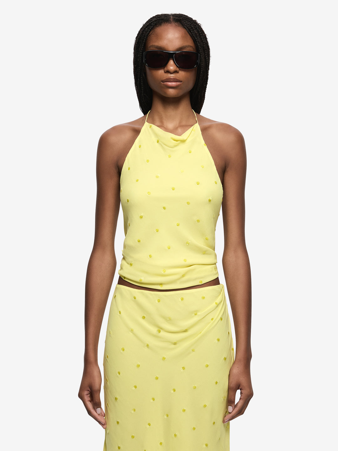 SOLACE ASYM SKIRT - CITRUS