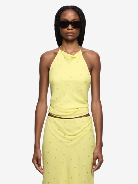 SOLACE ASYM SKIRT - CITRUS