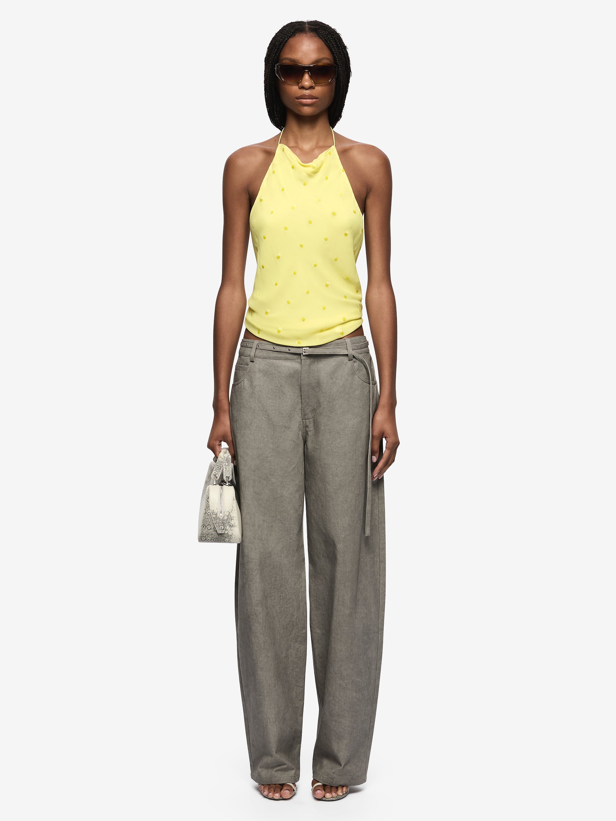SOLACE HALTER TOP - CITRUS – BEC + BRIDGE US