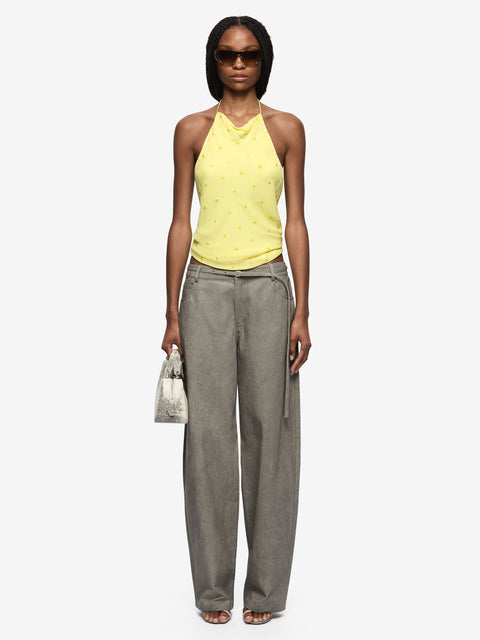 SOLACE HALTER TOP - CITRUS