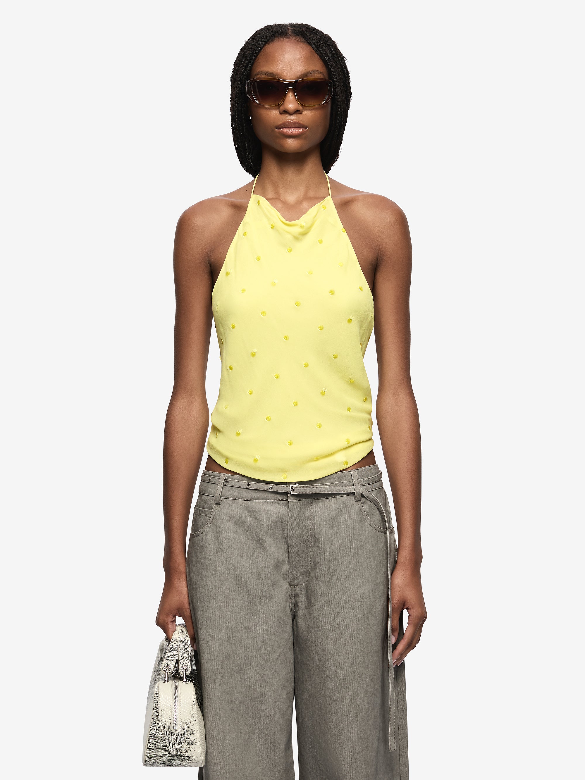 SOLACE HALTER TOP - CITRUS – BEC + BRIDGE US