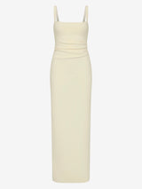 LEORA TUCK MAXI DRESS - LEMON SORBET