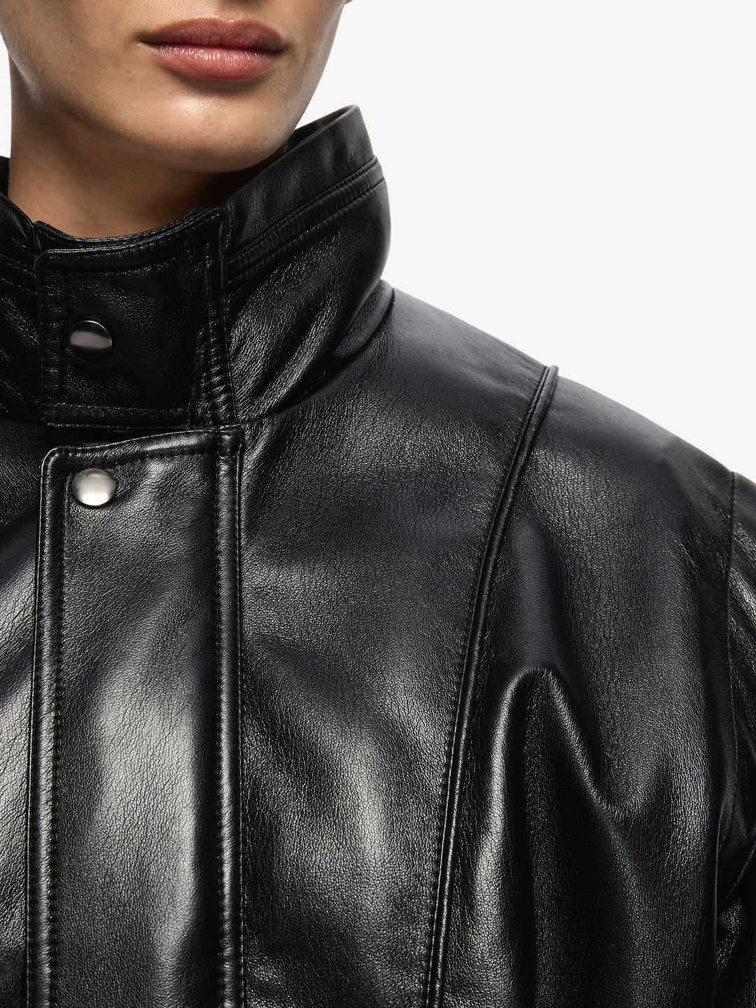 STEVIE LONGLINE JACKET - BLACK