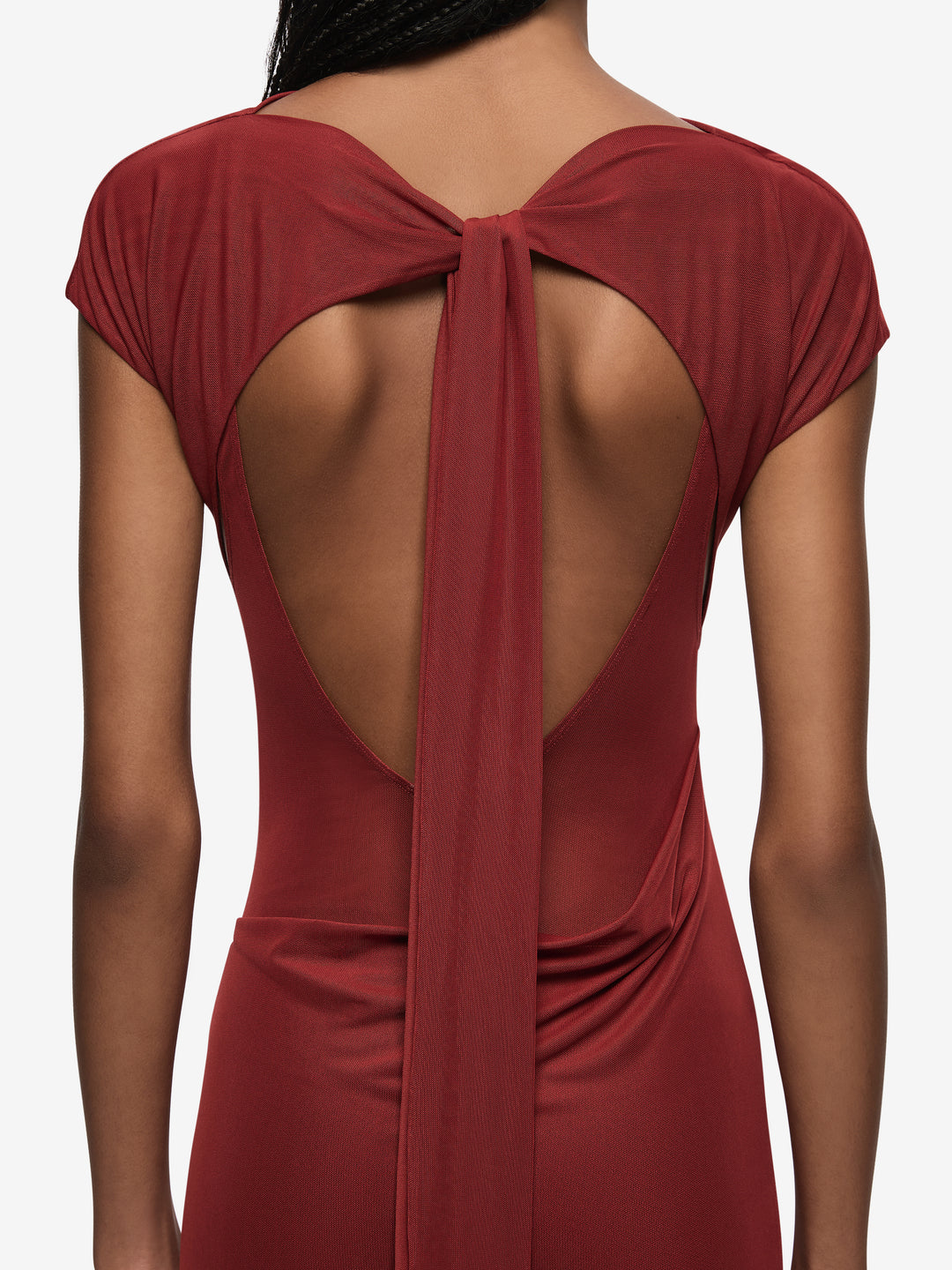 WILLORIN ASYM DRESS - SANGRIA