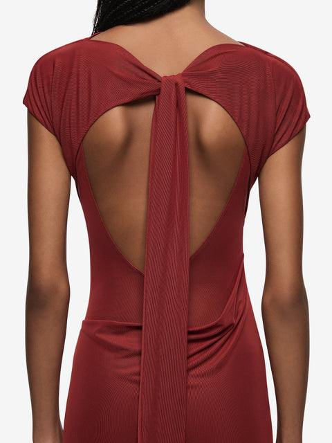 WILLORIN LAYERED MAXI DRESS - SANGRIA