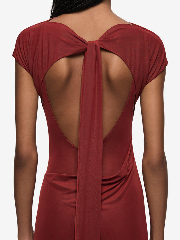 WILLORIN LAYERED MAXI DRESS - SANGRIA