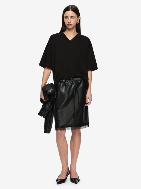 SAPHIRA MIDI SKIRT - BLACK