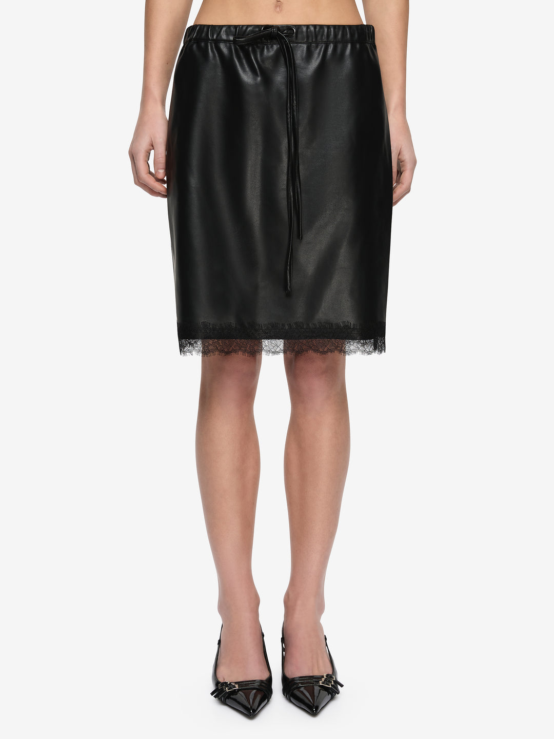 SAPHIRA MIDI SKIRT - BLACK