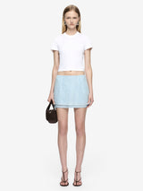 SOLON MINI SKIRT - BLUE FROST