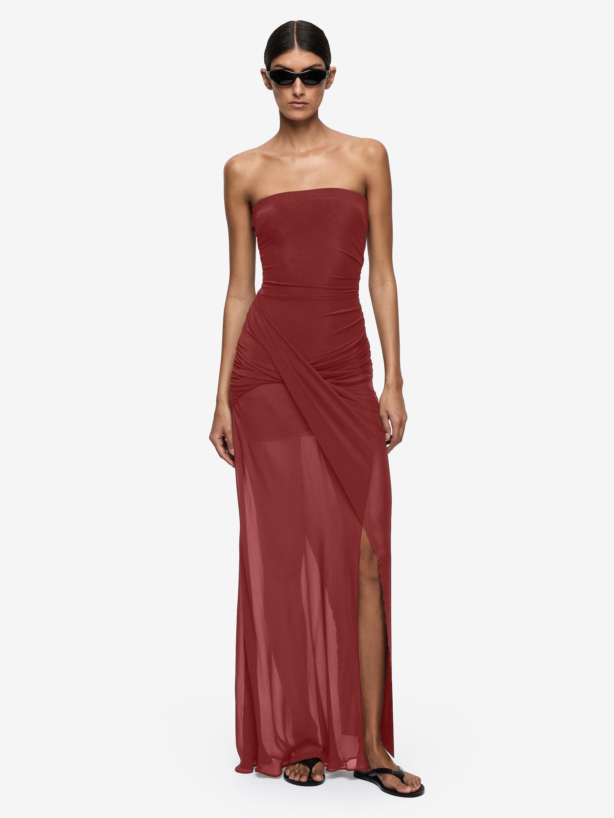CASSIS DRAPE MAXI DRESS - BLACK – BEC + BRIDGE US