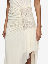 WINSLOW STRAPLESS ASYM DRESS - BUTTERCREAM