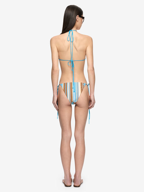 ELARIS BIKINI BOTTOM - SANDALWOOD STRIPE
