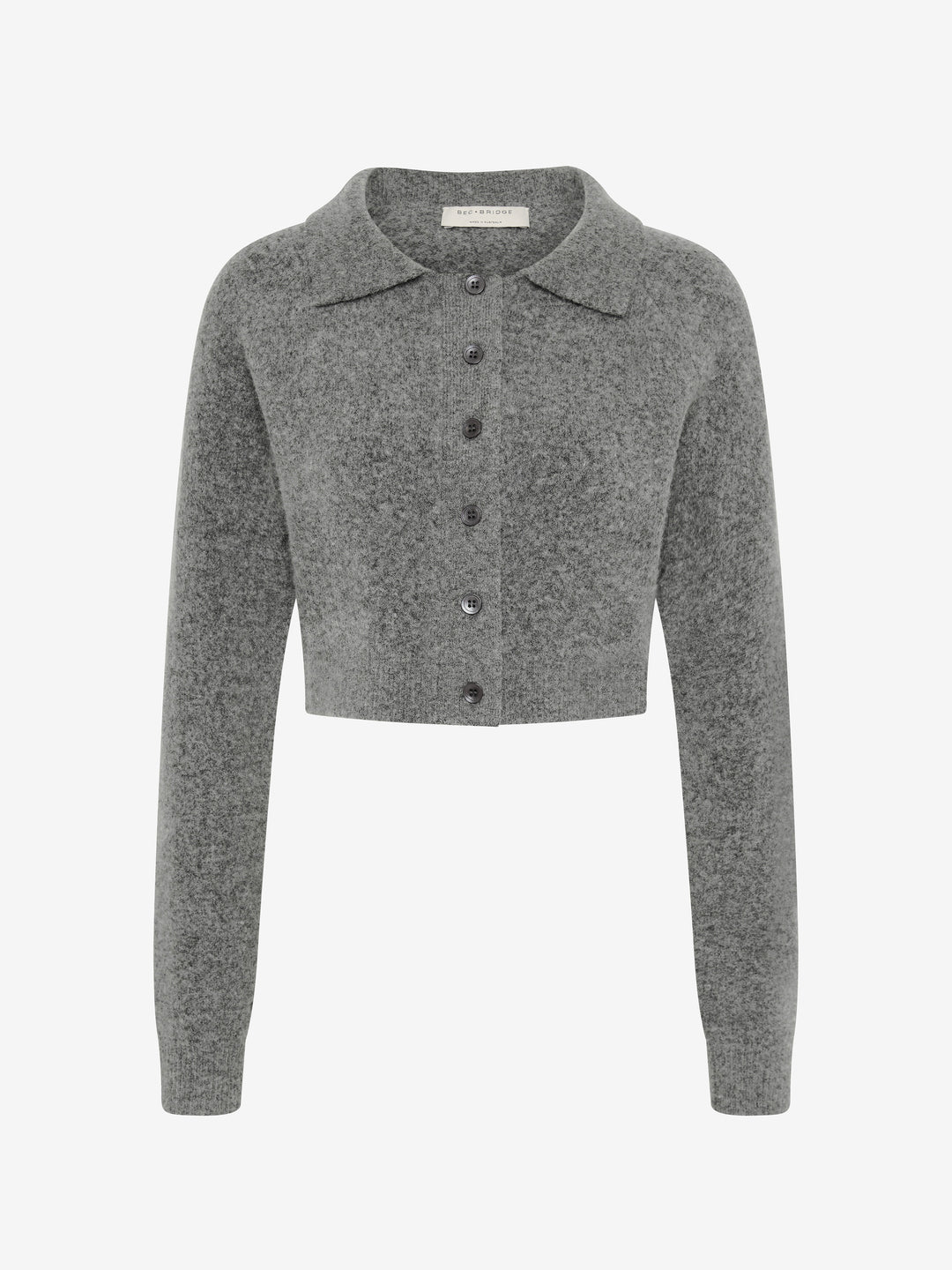ADA CROPPED CARDI - CHARCOAL