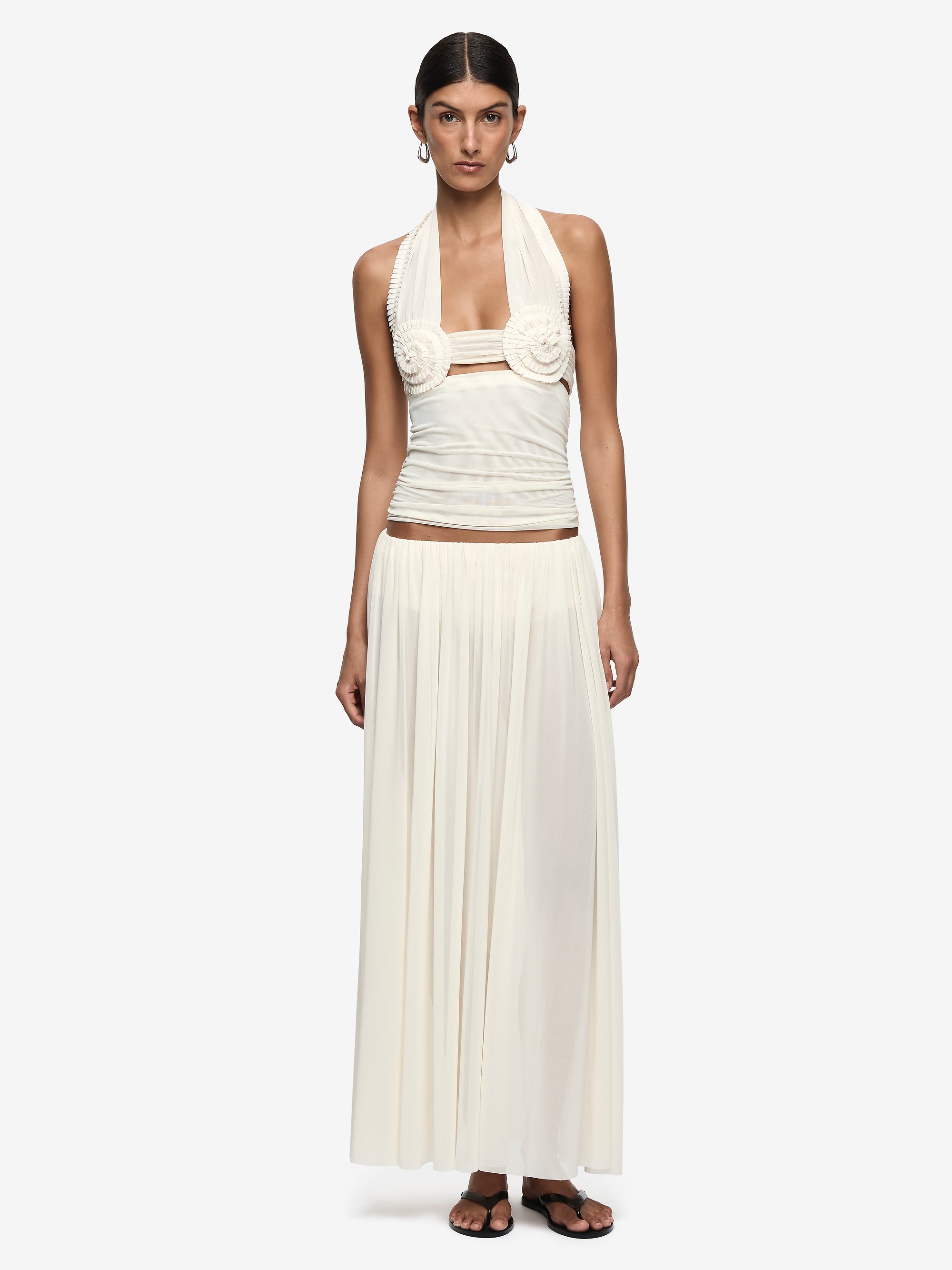 CAMILLE MAXI SKIRT - BUTTERCREAM – BEC + BRIDGE US