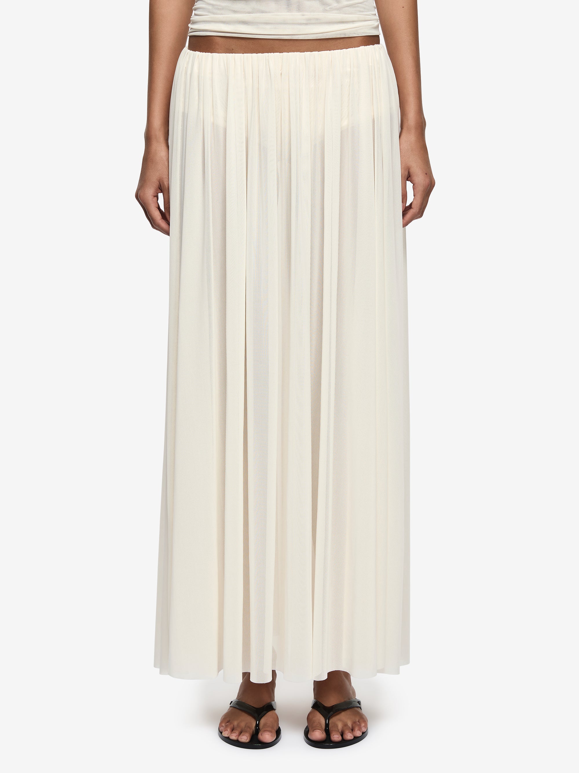 CAMILLE MAXI SKIRT - BUTTERCREAM – BEC + BRIDGE US