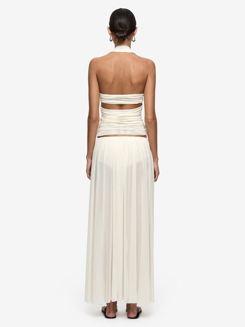 CAMILLE MAXI SKIRT - BUTTERCREAM