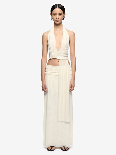 EVA MAXI SKIRT - SNOW