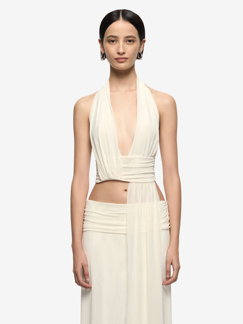 EVA DRAPE TOP - SNOW