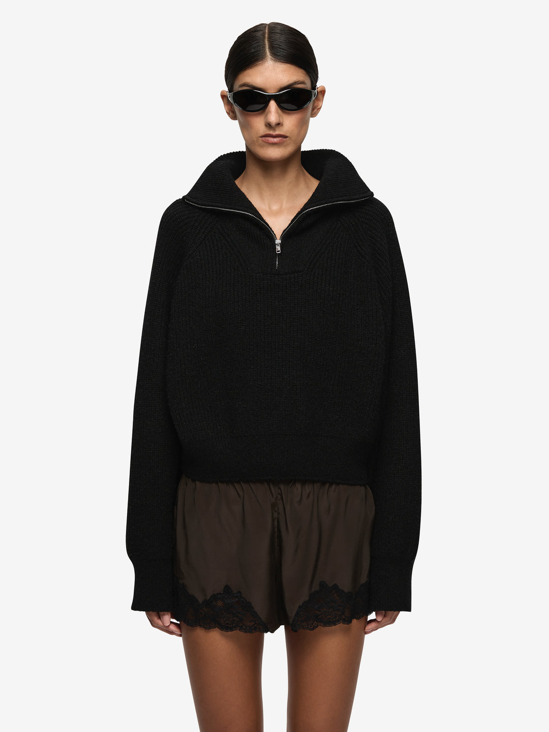 MAISON SHORT - DARK CHOCOLATE/BLACK
