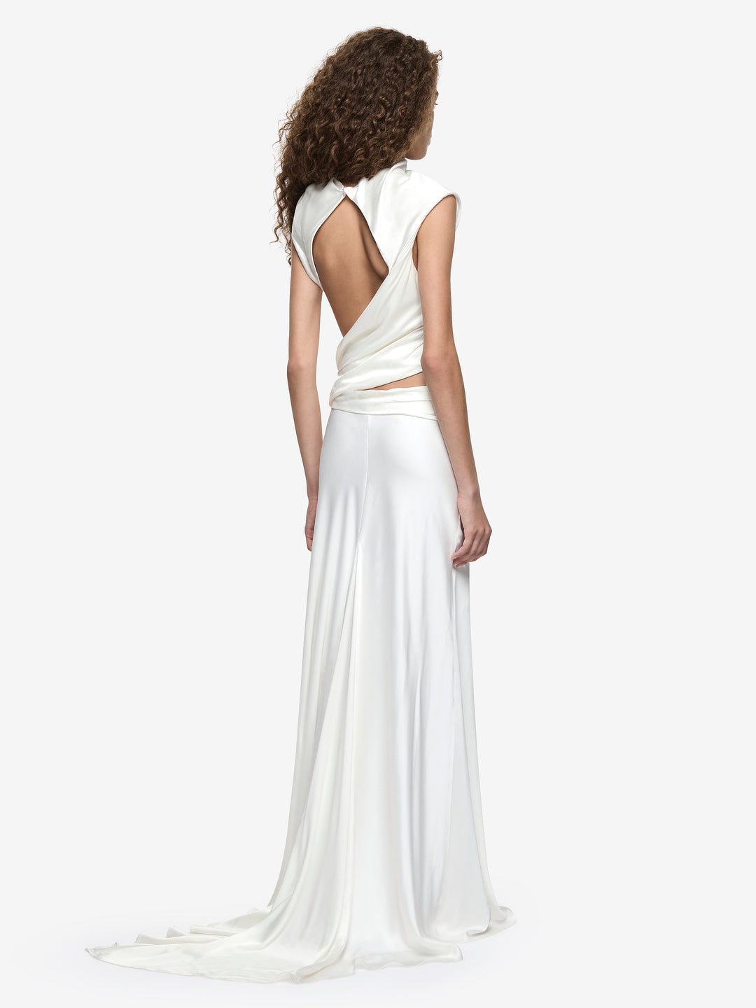 EYRE ASYM GOWN - IVORY