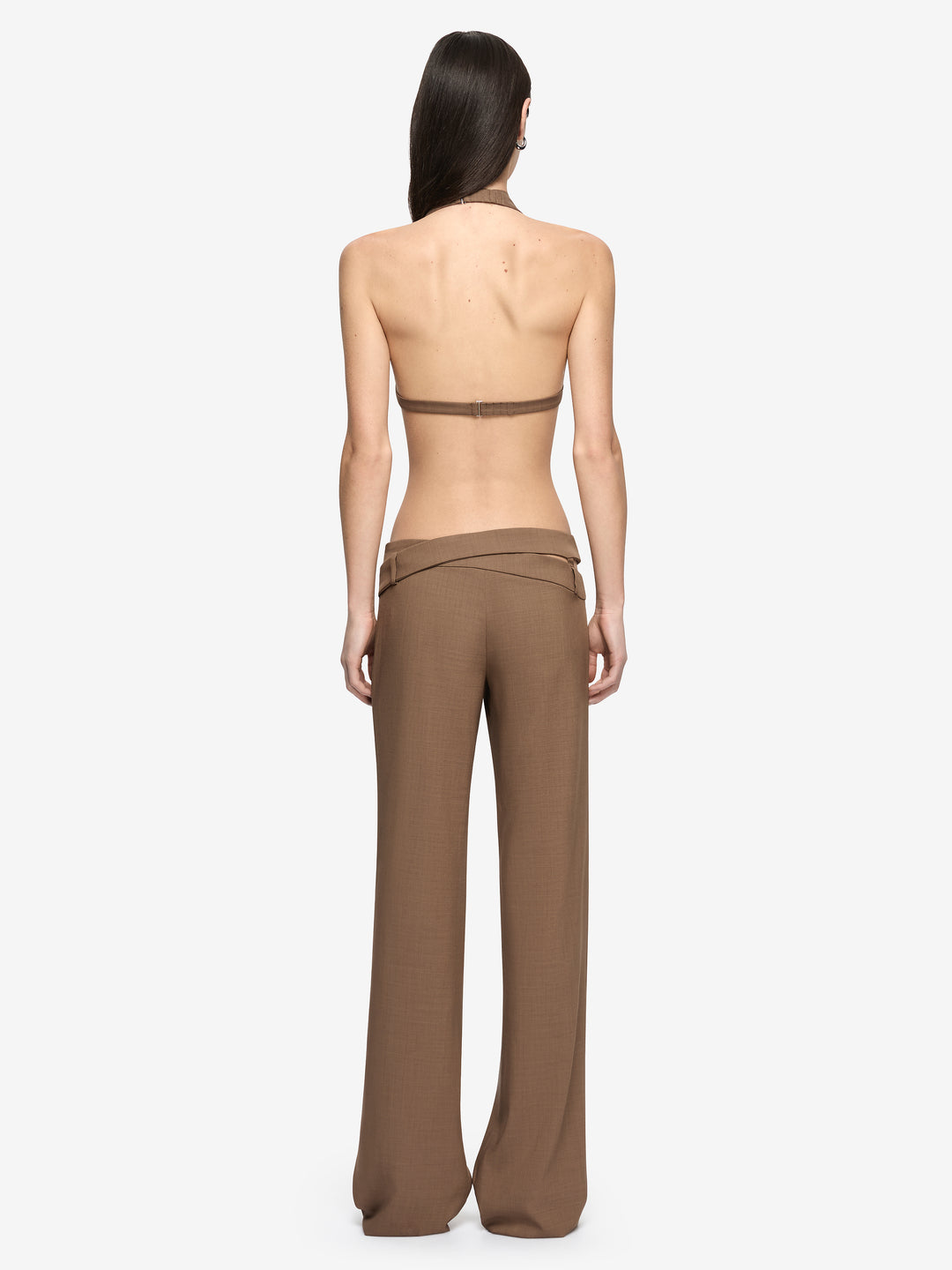 MIKA DRAPE TOP - TAUPEE