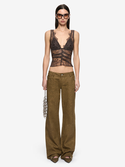 MARIKA TOP - COFFEE