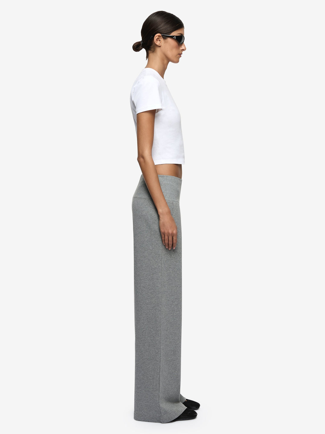 STEPH TRACK PANT - GREY MARLE