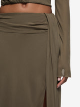 BRIYA MAXI SKIRT - TWIG