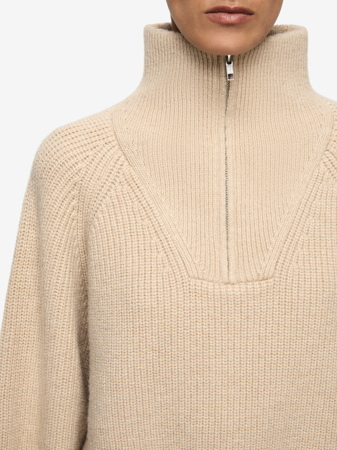 TORIE CROPPED JUMPER - SAND